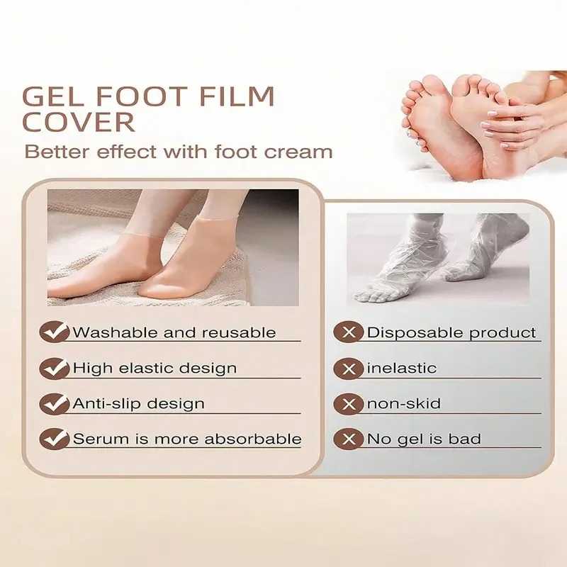 Buy 1 Pair Get 1 Pair Free Offer 4 Pcs Silicone Moisturizing Soft Gel Socks