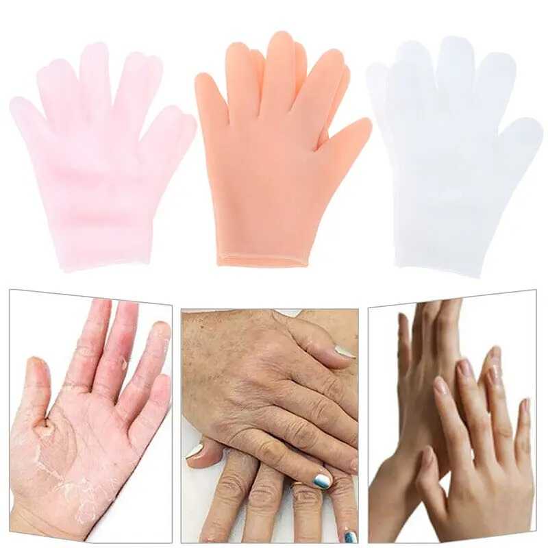Moisturizing Gel Silicone Gloves for Dry and Cracked Hands